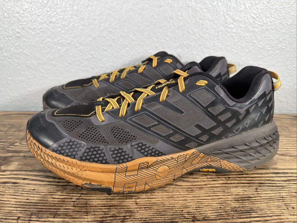 Hoka One One Speedgoat 2 Men's Running Shoes Size 13 Black Gray Athletic
